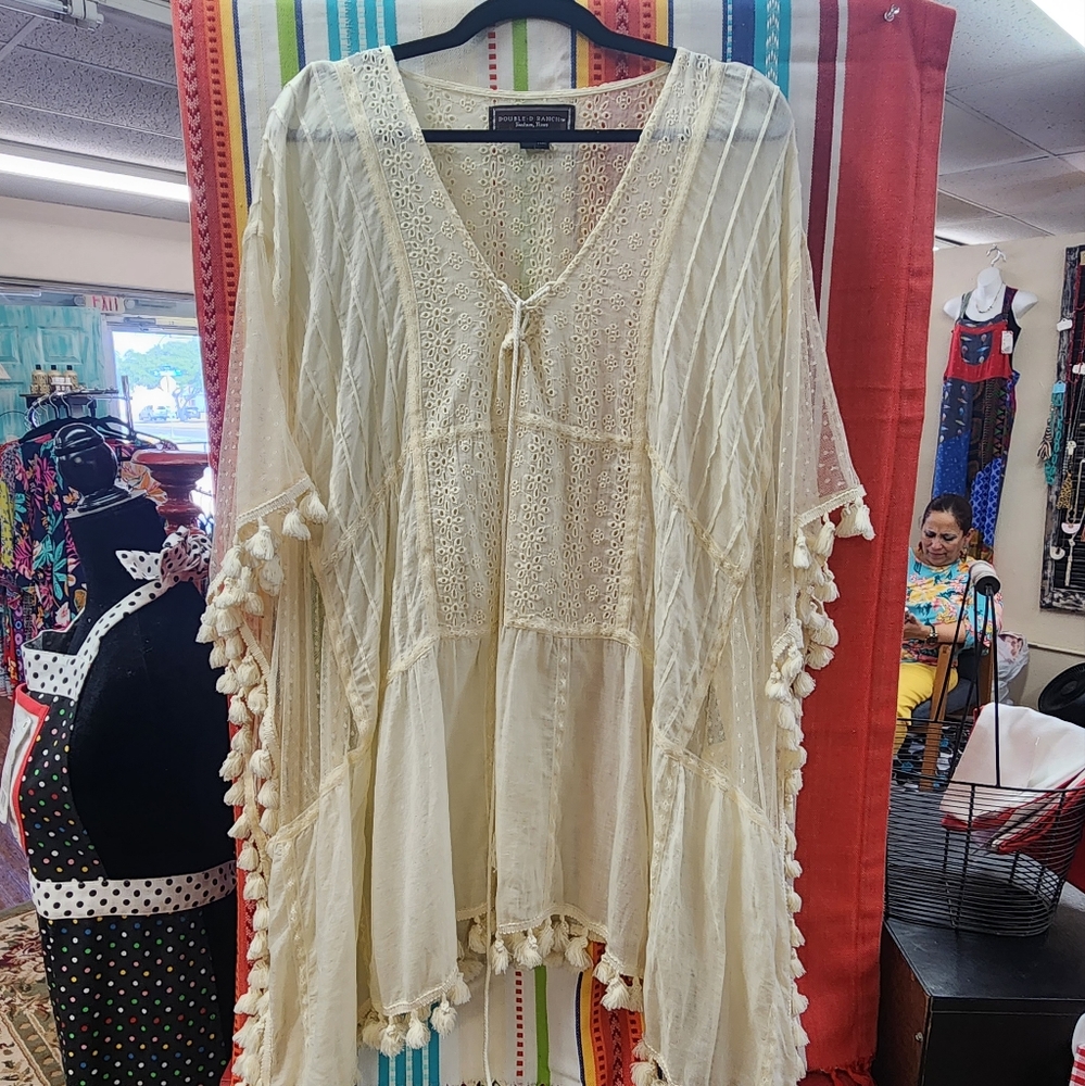 Double D Ranchwear tunic with tassels